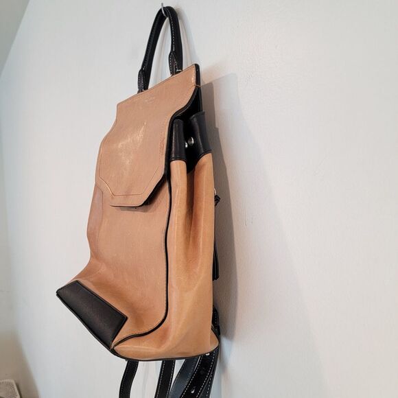 Rag & Bone Women’s Pilot Backpack Camel Brown Black Bag - Picture 4 of 12